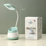 مصباح مكتب LED بحماية للعين مع حامل قلم وهاتف، شحن USB، CS276-1 وردي، CS276-1 أزرق، CS276-1 أخضر، CS276-1 أصفر، CS276-1 أسود، CS276-3 وردي، CS276-3 أزرق، CS276-3 أخضر، CS276-3 أصفر، CS276-3 أسود، CS276-4 وردي