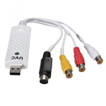 محول بطاقة التقاط صوت وفيديو USB 2.0 محمول VHS إلى DVD لالتقاط الفيديو لأنظمة Win7 / Win8/ XP/ Vista، بدون حاجة لتعريف