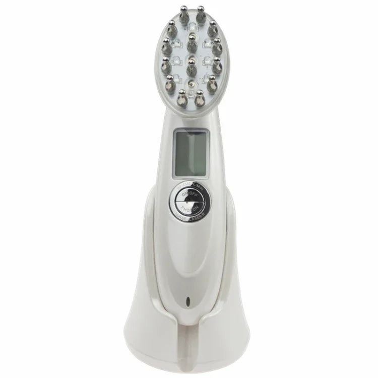 مشط RF لنمو الشعر مع تدليك فروة الرأس للتحكم في الزيت ومنع تساقط الشعر، دليل باللغة الإنجليزية