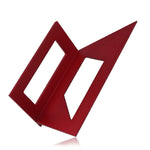 مقياس تعليم على شكل T للأعمال الخشبية متعدد الوظائف مربع من سبائك الألمنيوم، أزرق داكن، أحمر