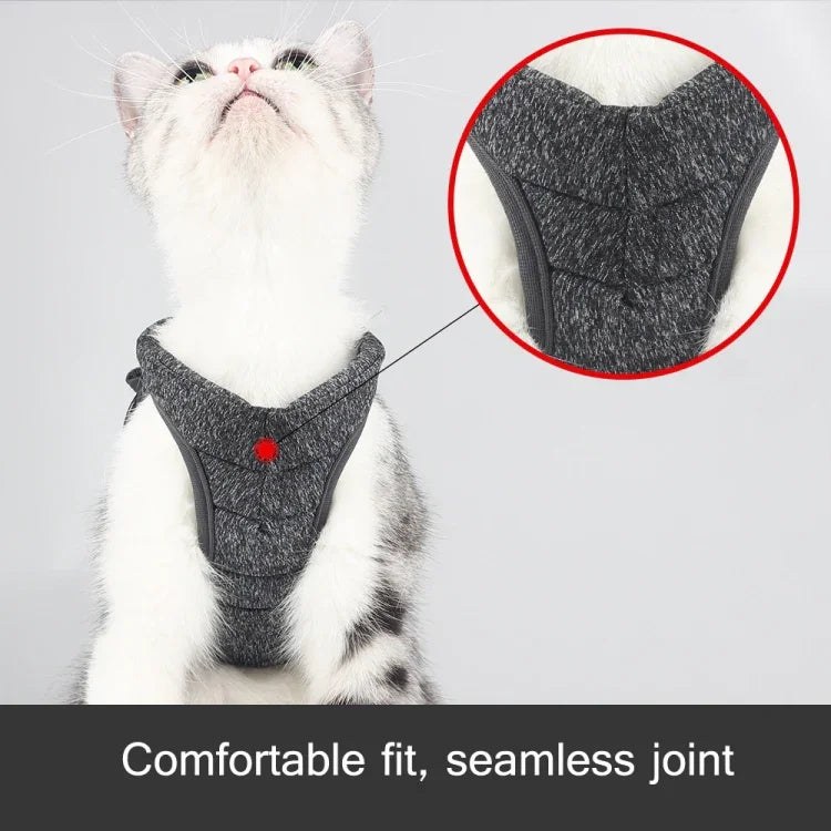 Cat Leash Pet Chest Harness Leash, S
