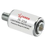 JS-210 واقي صاعقة 5-2150MHz كوكسيال لأجهزة حماية تلفاز الأقمار الصناعية، واقي هوائي القمر الصناعي