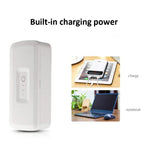 صندوق تعقيم الهاتف المحمول 907 معقم محمول بالأشعة فوق البنفسجية متعدد الوظائف، أبيض، وردي