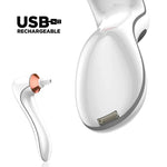آلة تنظيف فرش المكياج الكهربائية مع مجفف أوتوماتيكي قابلة لإعادة الشحن عبر USB، أبيض، أسود
