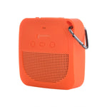 غطاء حماية من السيليكون مضاد للسقوط لتخزين الصوت لمكبر صوت Bose Soundlink Micro، غطاء سيليكون برتقالي، غطاء سيليكون رمادي داكن