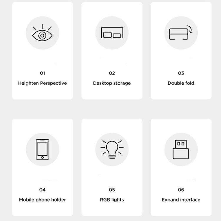 حامل لابتوب قابل للطي مع إضاءة RGB و4 منافذ USB من ICE COOREL T1 لزيادة ارتفاع الشاشة