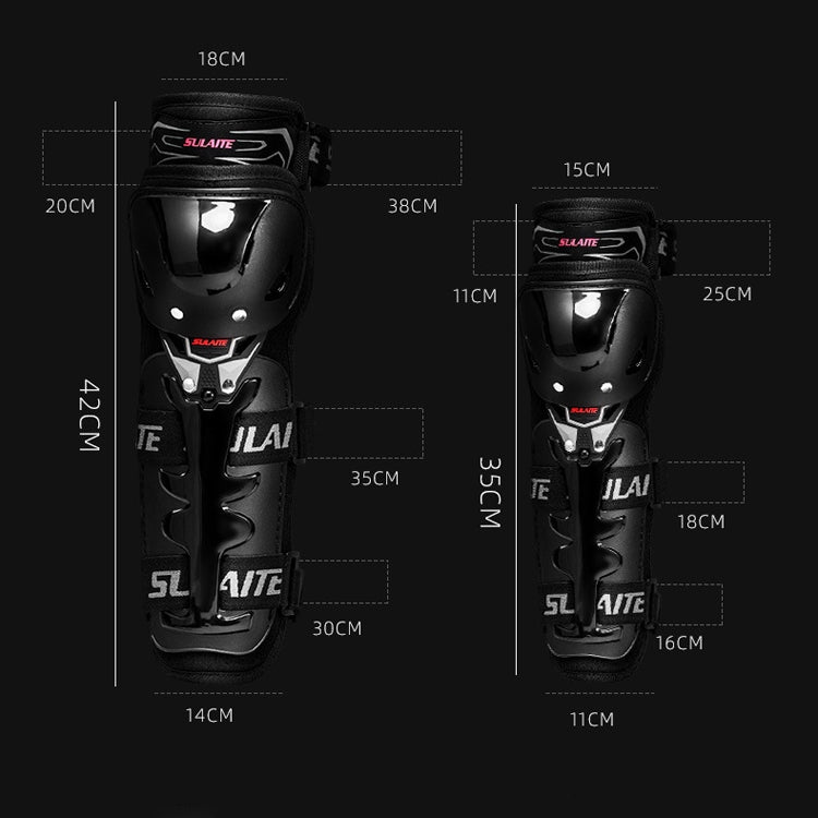 SULAITE Motorcycle Riding Protective Gear Four Seasons Anti-Fall Warm Windshield Rider Equipment,, Knee Pads