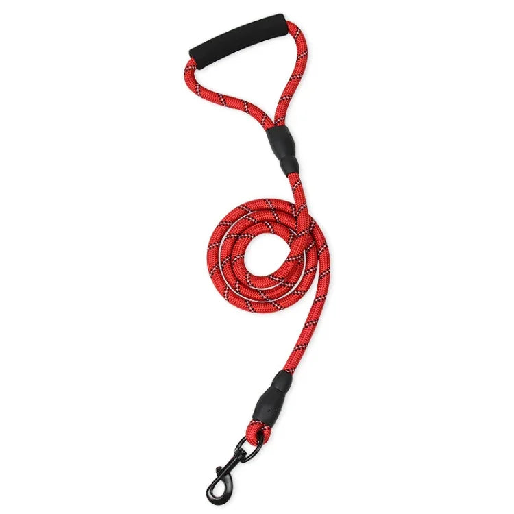 Pet Reflective Leash Medium & Large Dog Walking Supplies, Blue, Black, Red