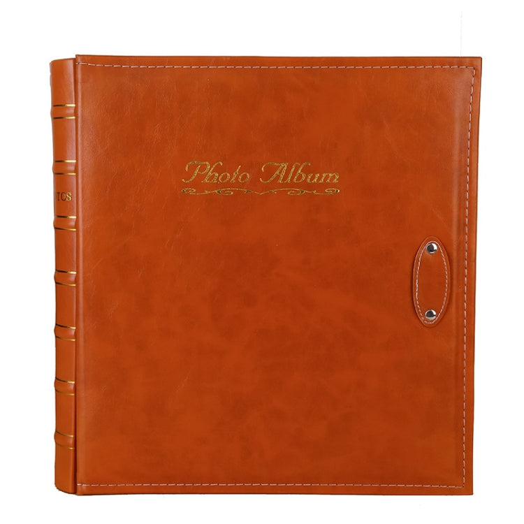 6 inch 500 Sheets Interstitial PP Album PU Leather Retro Bronzing Cover Photo Album, Red, Yellow, Blue, Black, Beige, Orange, Dark Red