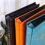 6 inch 500 Sheets Interstitial PP Album PU Leather Retro Bronzing Cover Photo Album, Red, Yellow, Blue, Black, Beige, Orange, Dark Red