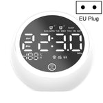 مكبر صوت بلوتوث متعدد الوظائف X10 مع ضوء ليلي LED ومنبه، يدعم بطاقة TF و AUX وراديو FM، قابس أمريكي، قابس أوروبي، قابس بريطاني