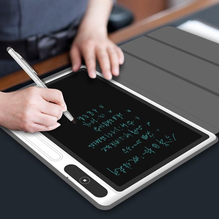 لوحة كتابة يدوية LCD مقاس 10.1 بوصة، لوحة رسم إلكترونية مضيئة بالطاقة، لوحة رسم باليد، سبورة ذكية صغيرة، أسود مع غطاء جلدي، وردي مع غطاء جلدي
