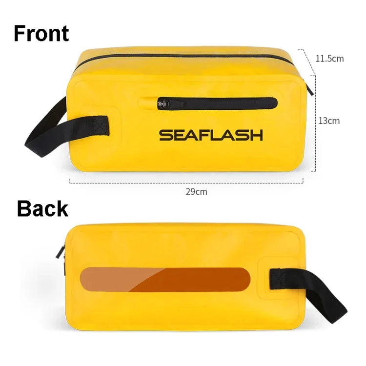 SEAFLASH حقيبة مقاومة للماء 4 لتر فصل جاف ورطب حقيبة سباحة حقيبة شاطئ مقاومة للماء، SEAFLASH 4L