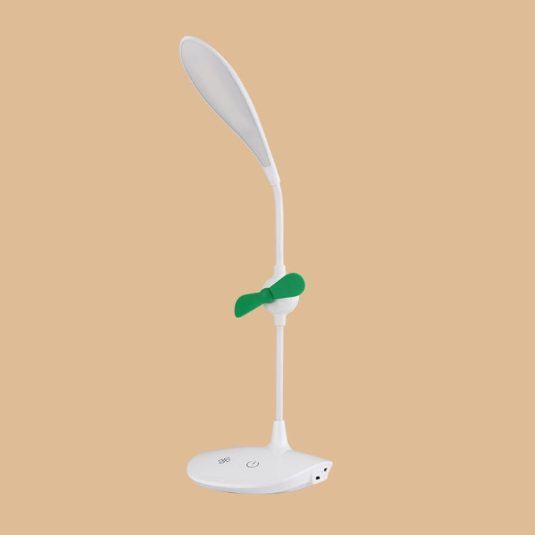 مصباح مكتب LED مروحة WS-8010، مصباح مكتب بجانب السرير، USB، قابل للطي، قطرة ماء، حلقة، حامل قلم بشفرة مروحة بيضاء، حامل قلم بشفرة مروحة صفراء، حامل قلم بشفرة مروحة زرقاء، حامل قلم بشفرة مروحة خضراء