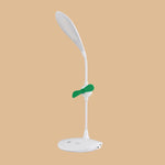 مصباح مكتب LED مروحة WS-8010، مصباح مكتب بجانب السرير، USB، قابل للطي، قطرة ماء، حلقة، حامل قلم بشفرة مروحة بيضاء، حامل قلم بشفرة مروحة صفراء، حامل قلم بشفرة مروحة زرقاء، حامل قلم بشفرة مروحة خضراء