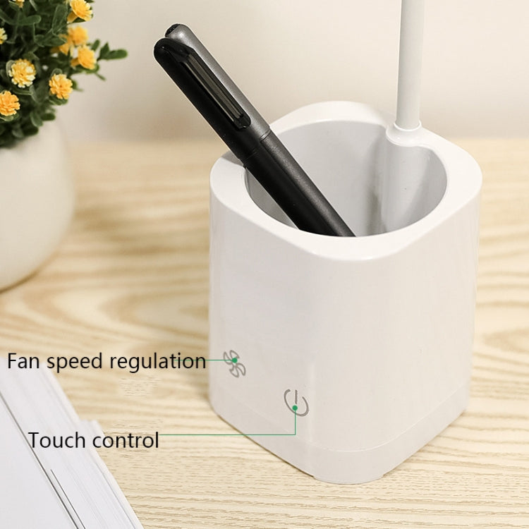 مصباح مكتب LED مروحة WS-8010، مصباح مكتب بجانب السرير، USB، قابل للطي، قطرة ماء، حلقة، حامل قلم بشفرة مروحة بيضاء، حامل قلم بشفرة مروحة صفراء، حامل قلم بشفرة مروحة زرقاء، حامل قلم بشفرة مروحة خضراء