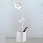 مصباح مكتب LED مروحة WS-8010، مصباح مكتب بجانب السرير، USB، قابل للطي، قطرة ماء، حلقة، حامل قلم بشفرة مروحة بيضاء، حامل قلم بشفرة مروحة صفراء، حامل قلم بشفرة مروحة زرقاء، حامل قلم بشفرة مروحة خضراء