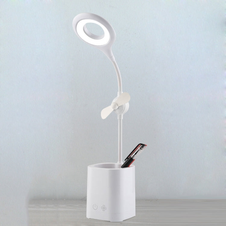 مصباح مكتب LED مروحة WS-8010، مصباح مكتب بجانب السرير، USB، قابل للطي، قطرة ماء، حلقة، حامل قلم بشفرة مروحة بيضاء، حامل قلم بشفرة مروحة صفراء، حامل قلم بشفرة مروحة زرقاء، حامل قلم بشفرة مروحة خضراء