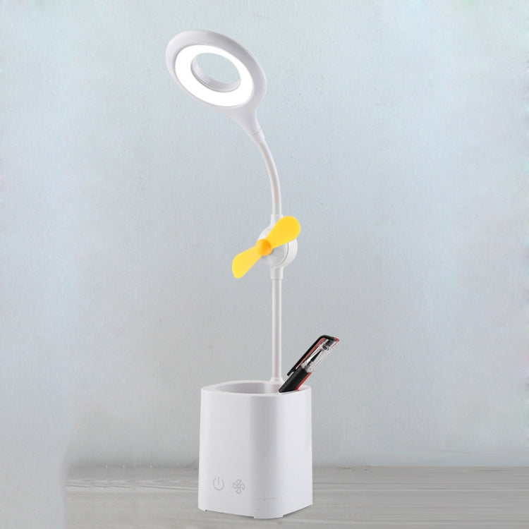 مصباح مكتب LED مروحة WS-8010، مصباح مكتب بجانب السرير، USB، قابل للطي، قطرة ماء، حلقة، حامل قلم بشفرة مروحة بيضاء، حامل قلم بشفرة مروحة صفراء، حامل قلم بشفرة مروحة زرقاء، حامل قلم بشفرة مروحة خضراء