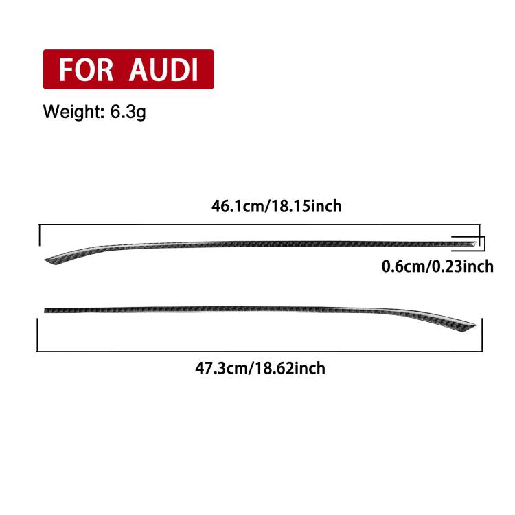 2pcs /Set Gear Shift Side Trim Stickers Left-Hand Drive For Audi A5 / A5L / S5 Avant / A5 Saloon / A6 Avant / A6L, Left-Hand Drive