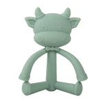 Three-Dimensional Cartoon Silicone Baby Teether Molar Rods Children Toys Maternal And Child Supplies, Gray Green, Beige, Light Coffee, Peach Powder, Scalper, Pink Sheep, Yellow Sheep, Coffee  Sheep, Green Sheep, Beige Sheep
