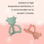 Three-Dimensional Cartoon Silicone Baby Teether Molar Rods Children Toys Maternal And Child Supplies, Gray Green, Beige, Light Coffee, Peach Powder, Scalper, Pink Sheep, Yellow Sheep, Coffee  Sheep, Green Sheep, Beige Sheep