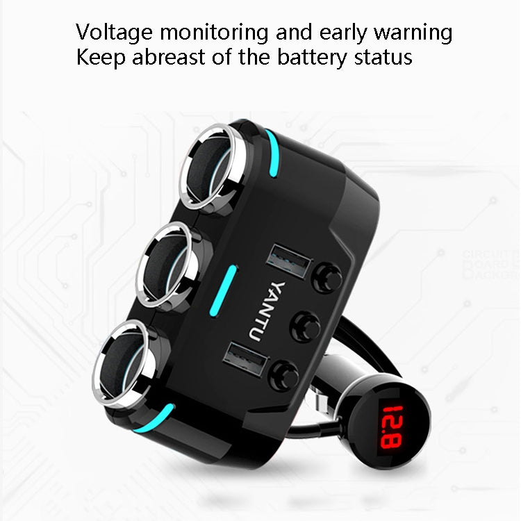 YANTU B39 Cigarette Lighters Cars Multifunctional Usb Fast Charging Car Charger, Wireless Qualcomm Voltage