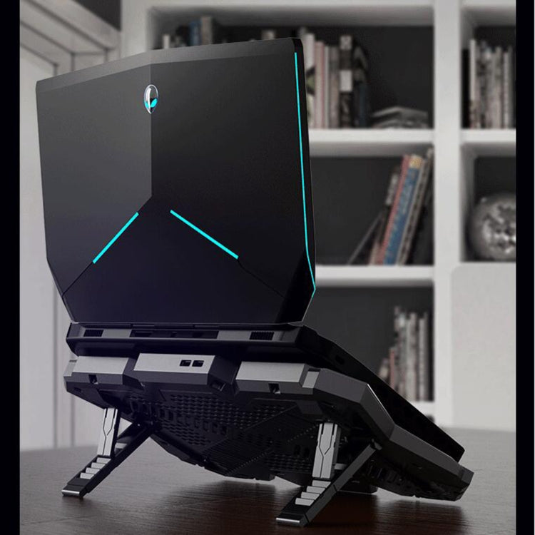 قاعدة تبريد لابتوب COOLCOLD RGB مع ست مراوح قابلة للتعديل، سرعة 5V، نسخة ملونة، نسخة سيمفونية 12 باللمس 5V