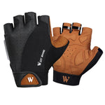 قفازات دراجات نارية نصف أصابع WEST BIKING YP0211196، ممتصة للصدمات ومضادة للانزلاق، معدات ركوب، S, M, L, XL