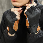 قفازات دراجات نارية نصف أصابع WEST BIKING YP0211196، ممتصة للصدمات ومضادة للانزلاق، معدات ركوب، S, M, L, XL