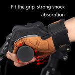 قفازات دراجات نارية نصف أصابع WEST BIKING YP0211196، ممتصة للصدمات ومضادة للانزلاق، معدات ركوب، S, M, L, XL