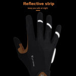 قفازات دراجات نارية كاملة الأصابع WEST BIKING YP0211197، ممتصة للصدمات ومضادة للانزلاق، معدات ركوب، S, M, L, XL