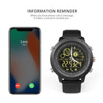 ساعة ذكية رياضية NX02 مقاومة للماء بمعيار IP67، دعم تتبع السعرات الحرارية، عداد الخطى، ساعة ذكية مع ساعة توقيت، تذكير بالمكالمات والرسائل