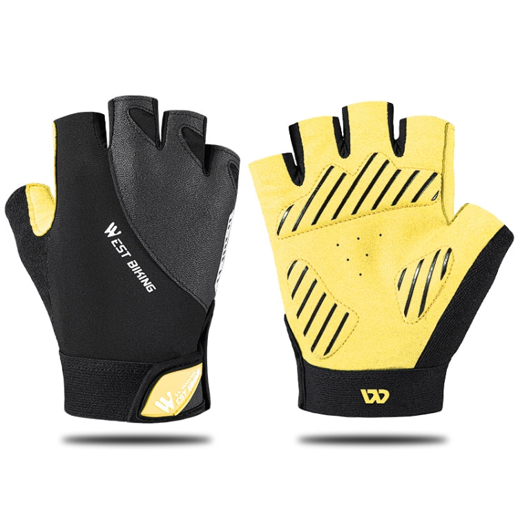 قفازات ركوب الدراجات الجبلية نصف الأصابع WEST BIKING YP0211210، قابلة للتنفس ومضادة للانزلاق، معدات ركوب، M, L, XL