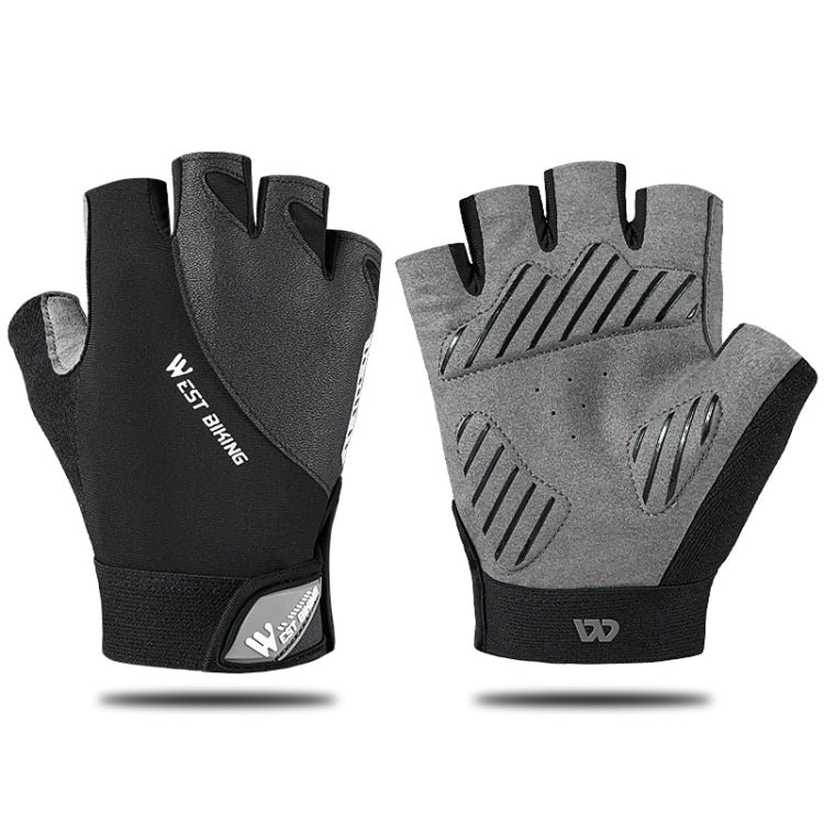 قفازات ركوب الدراجات الجبلية نصف الأصابع WEST BIKING YP0211210، قابلة للتنفس ومضادة للانزلاق، معدات ركوب، M, L, XL