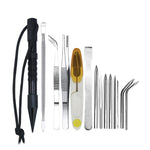 Umbrella Rope Needle Marlin Spike Bracelet DIY Weaving Tool, Specification:, 4 PCS / Set Black, 4 PCS / Set Silver, 5 PCS / Set Black, 5 PCS / Set Silver, 6 PCS / Set Black, 6 PCS / Set Silver, 7 PCS / Set Black, 7 PCS / Set Silver, 9 PCS / Set Black  ...