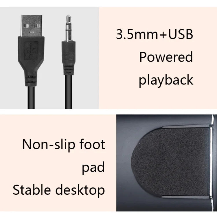 مكبر صوت مكتبي USB2.0 متعدد الوسائط YEEZE A1 صغير للكمبيوتر المحمول، ألوان: أبيض أزرق، أبيض أخضر، أبيض بنفسجي، أبيض برتقالي، أسود أزرق، أسود أخضر، أسود بنفسجي، أسود برتقالي، أسود مطلي بالكهرباء بالذهب، أبيض مطلي بالكهرباء، أسود مطلي بالكهرباء