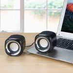 مكبر صوت مكتبي USB2.0 متعدد الوسائط YEEZE A1 صغير للكمبيوتر المحمول، ألوان: أبيض أزرق، أبيض أخضر، أبيض بنفسجي، أبيض برتقالي، أسود أزرق، أسود أخضر، أسود بنفسجي، أسود برتقالي، أسود مطلي بالكهرباء بالذهب، أبيض مطلي بالكهرباء، أسود مطلي بالكهرباء