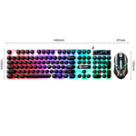 لوحة مفاتيح وفأرة سلكية USB LIMEIDE GTX300 مع 104 مفتاح غطاء مفتاح دائري عتيق، طول الكابل: 1.4م، لوحة مفاتيح بانك مفردة بيضاء، لوحة مفاتيح بانك مفردة سوداء، مجموعة بانك بيضاء، مجموعة بانك سوداء