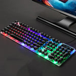 لوحة مفاتيح وفأرة سلكية USB LIMEIDE GTX300 مع 104 مفتاح غطاء مفتاح دائري عتيق، طول الكابل: 1.4م، لوحة مفاتيح بانك مفردة بيضاء، لوحة مفاتيح بانك مفردة سوداء، مجموعة بانك بيضاء، مجموعة بانك سوداء