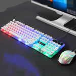 لوحة مفاتيح وفأرة سلكية USB LIMEIDE GTX300 مع 104 مفتاح غطاء مفتاح دائري عتيق، طول الكابل: 1.4م، لوحة مفاتيح بانك مفردة بيضاء، لوحة مفاتيح بانك مفردة سوداء، مجموعة بانك بيضاء، مجموعة بانك سوداء