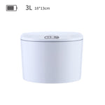 EXPED SMART Desktop Smart Induction Electric Storage Box Car Office Trash Can, Specification:, 3L Battery Version (White), 3L Battery Version (Khaki), 5L Battery Version (White), 5L Battery Version (Khaki), 3L USB Charging (White), 3L USB Charging (Kha...