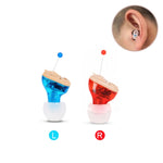 ZDC-901A Hearing Aid Sound Amplifier Digital Smart Denoising Hearing Aid, Blue, Red
