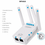 موسع نطاق واي فاي PIX-LINK LV-WR09 بسرعة 300Mbps مكرر ميني راوتر، قابس أمريكي، قابس أوروبي، قابس بريطاني، قابس أسترالي