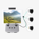 Sunnylife TY-X9304 مناسب لكابل هاتف محمول / تابلت DJI Mavic Air 2S / DJI FPV Flight Glasses V2 / Mavic Mini2 / Osmo Pocket 2، كابل 15 سم Type-C إلى 8 Pin، كابل 15 سم Type-C إلى Micro USB، كابل 15 سم Type-C إلى Type-C، كابل 30 سم Type-C إلى 8 Pin