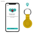 2 قطع غطاء سيليكون واقي مقاوم للصدمات والخدوش مع خطاف لجهاز AirTag الجيل الثاني / AirTag الجيل الأول