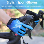 قفازات ركوب الدراجات WEST BIKING YP0211216، ممتصة للصدمات، تعمل باللمس، كاملة الأصابع، M, L, XL, XXL
