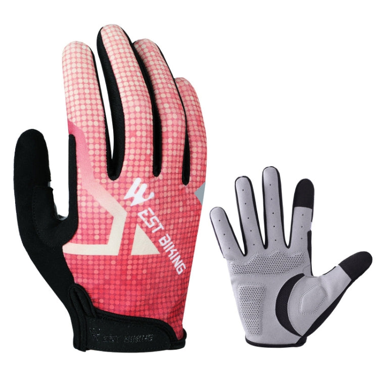 قفازات ركوب الدراجات WEST BIKING YP0211216، ممتصة للصدمات، تعمل باللمس، كاملة الأصابع، M, L, XL, XXL