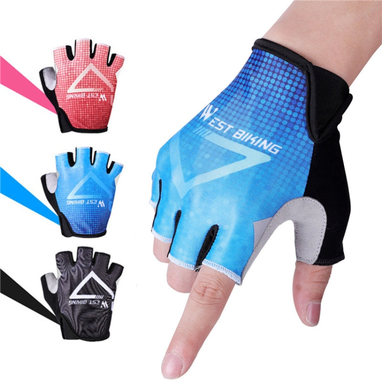 قفازات ركوب الدراجات الصيفية نصف الأصابع WEST BIKING YP0211215، قابلة للتنفس، خارجية، M, L, XL, XXL