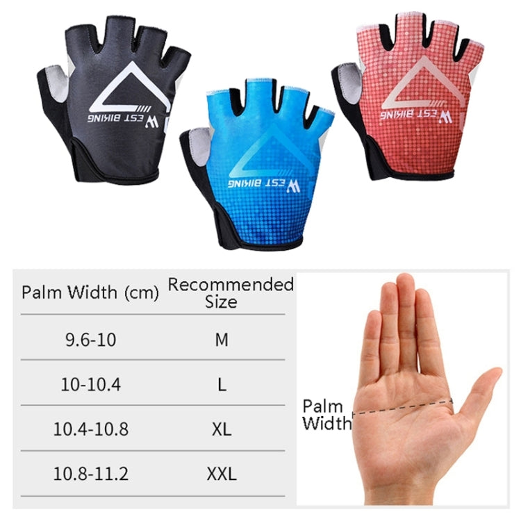 قفازات ركوب الدراجات الصيفية نصف الأصابع WEST BIKING YP0211215، قابلة للتنفس، خارجية، M, L, XL, XXL
